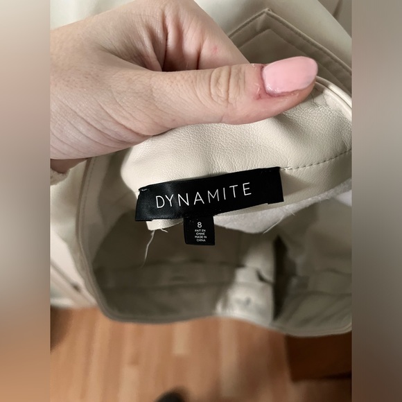 Faux leather straight leg pants Dynamite - Picture 3 of 3